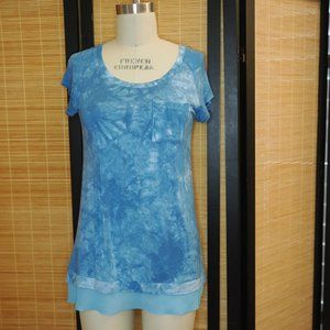 Blue tie dye Ali Miles tee shirt